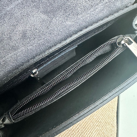 Made in Italy-Genuine Leather-Gray Suede and Leather Women's Bag - Picture 8 of 12